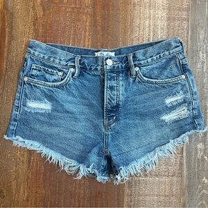 We The Free | Women’s Denim Frayed Shorts | Size 26